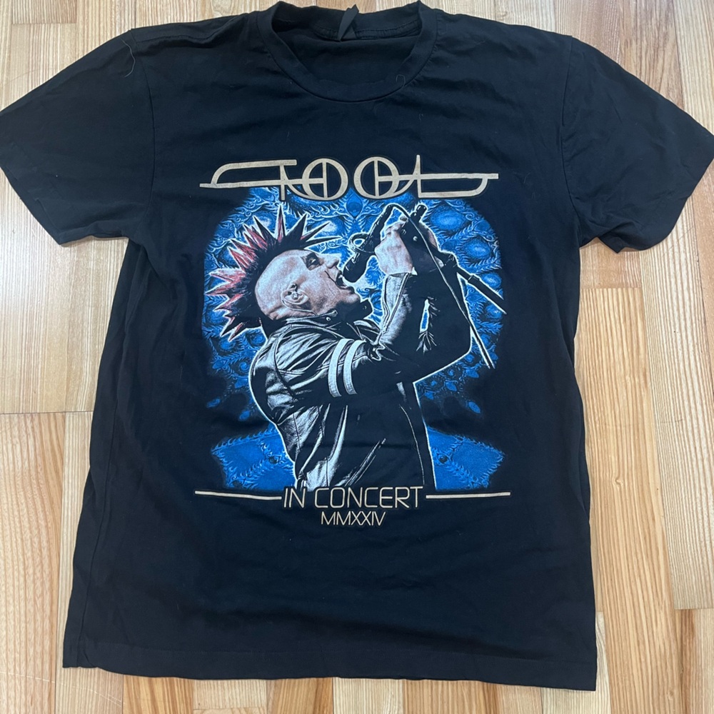Tool Band Tee Tour T-Shirt Rare Fear Inoculum Black Faded